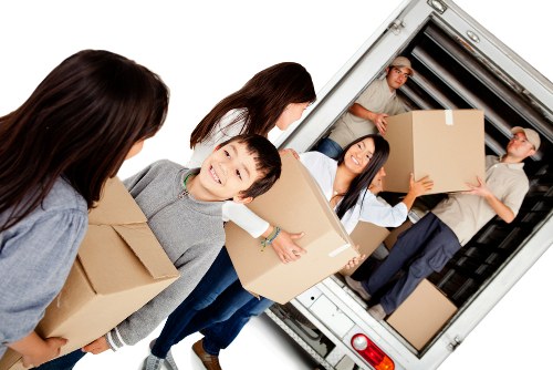 Organized boxes and belongings for student storage in Haroldhill