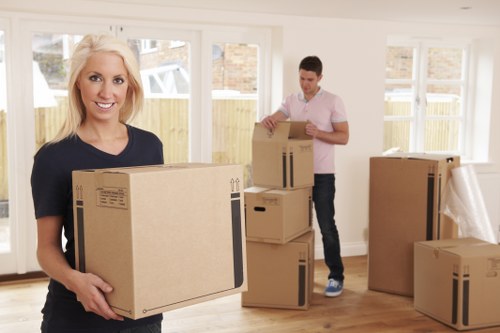 Modern office shelving and filing storage setup
