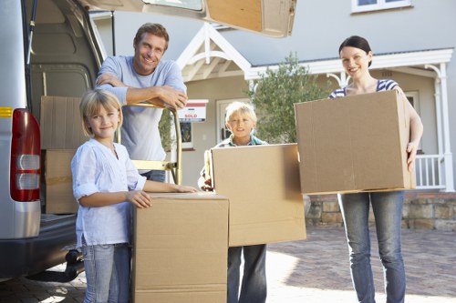 Household belongings safely stored in a Haroldhill storage unit