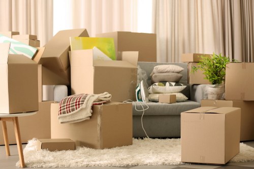 Space-saving office storage furniture arrangement