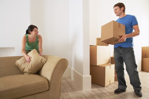 Packing boxes for a flat move in Haroldhill